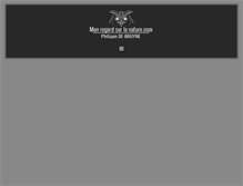 Tablet Screenshot of monregardsurlanature.com